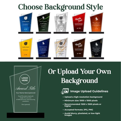 Victory Trophy - Custom Acrylic Award Plaque for Employee Recognition, Graduation, Retirement, Corporate Gifts, Milestone Celebrations, and Sports Achievements (6-inch)
