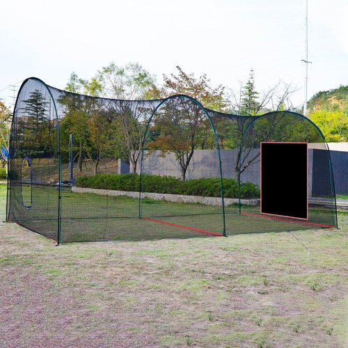 Sharellon 4'x6' Baseball/Softball Backstop - Silver Reflective Vinyl Target | Batting Cage & Pitcher Training Aid | Durable Backdrop for Baseball Players