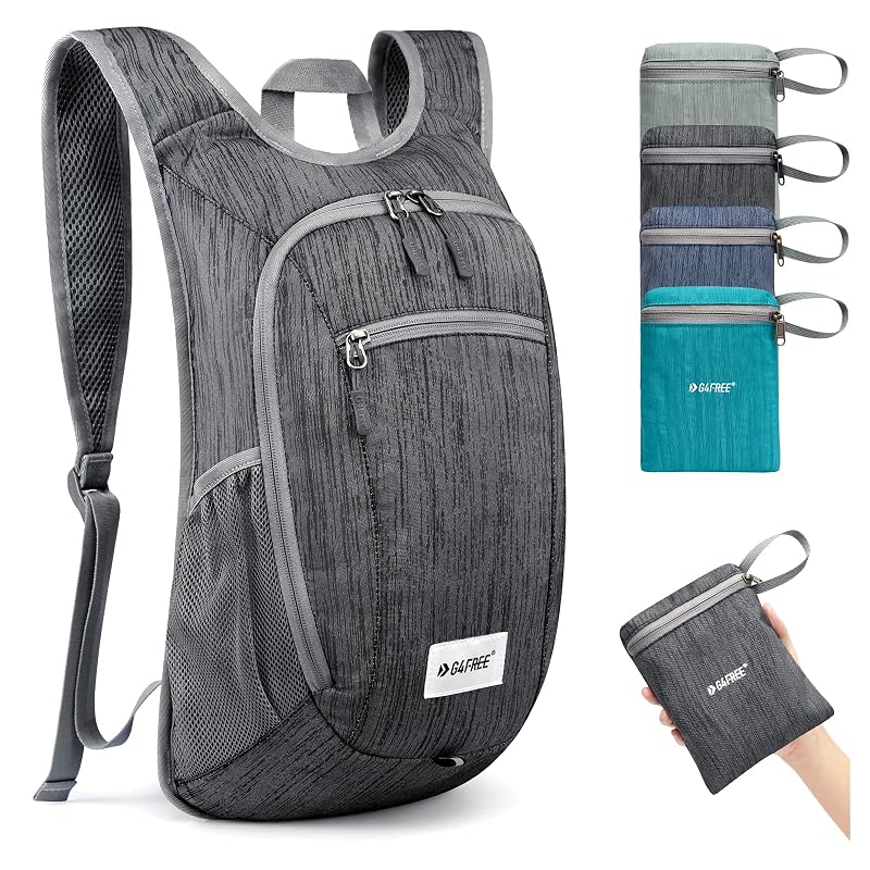 G4Free 10L/15L Foldable Hiking Backpack - Black 15L Variation