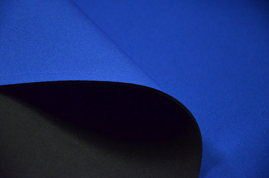 2mm Blue Neoprene Fabric, Scuba Wetsuit Material, Fabric for Sewing, Thin Foam Rubber Sheet (Blue, 1' x 2')