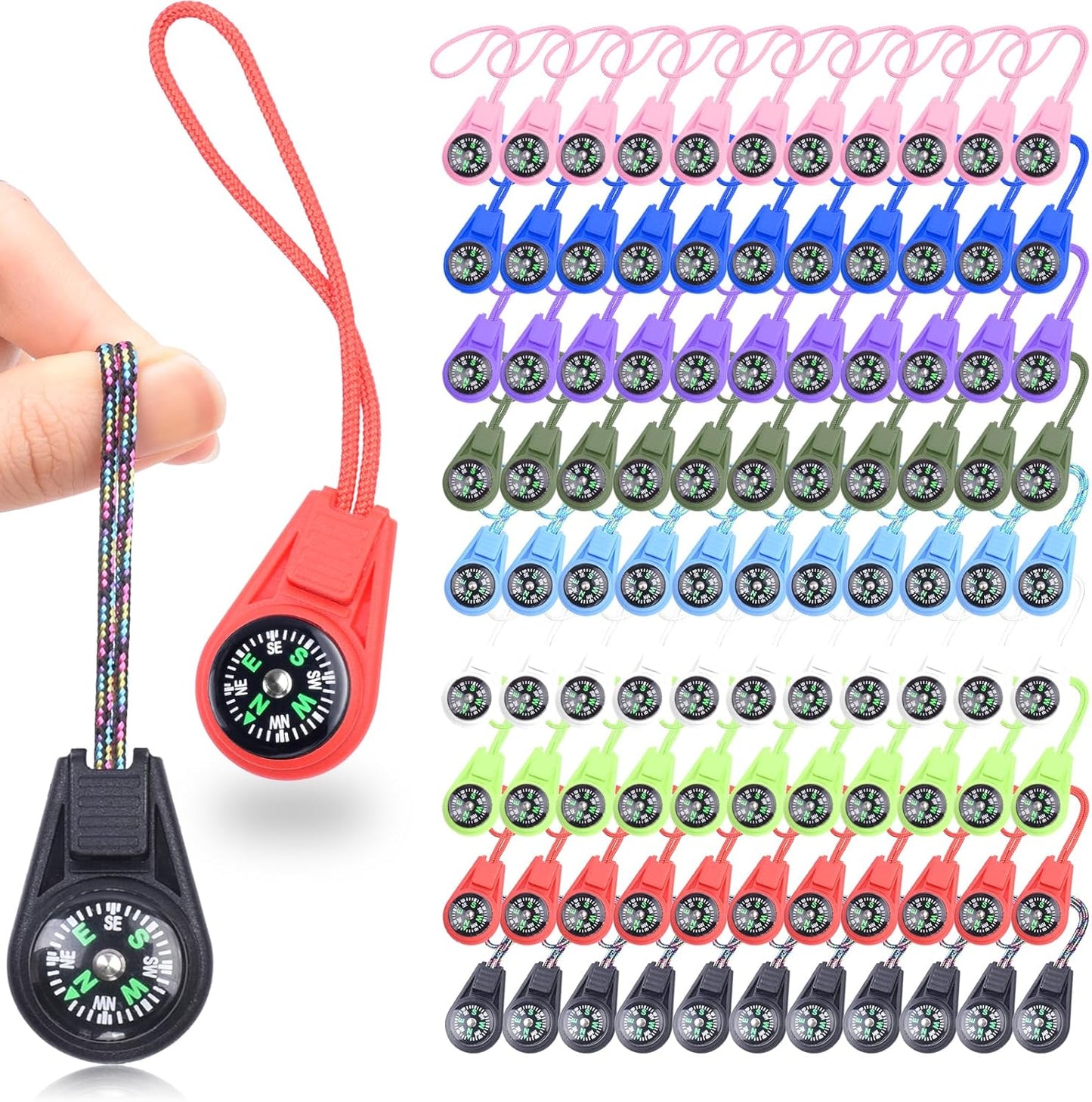 25 Pack Compass for Kids Bulk,Childrens Mini Compasses for Classroom,Boy Scout Compass Party Favor Pocket,Hiking and Survival