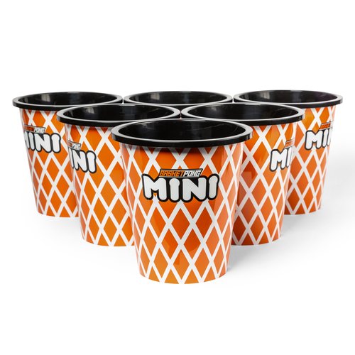 BasketPong Mini – Yard Pong and Basketball Game with 12 Buckets, 2 Balls, Carrying Bag, and Air Pump – Outdoor Game for Lawn, Backyard, Beach, and Travel