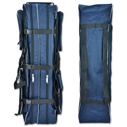 FEFOSAEP Fencing Bag with Wheels - Competition Draw-bar Rolling Fencing Bag - Fencing Bags with A High-Top Weapon Bag (Navy Blue)