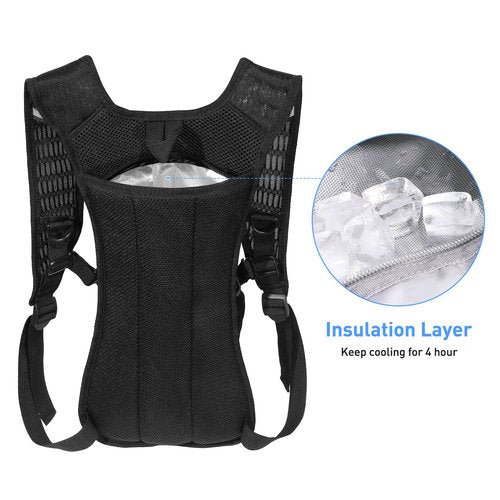 Rave Hydration Pack, Hydration Backpack with 2L Hydration Bladder, Festival Essential Water Backpack for Hiking, Running, Cycling, and Music Festivals