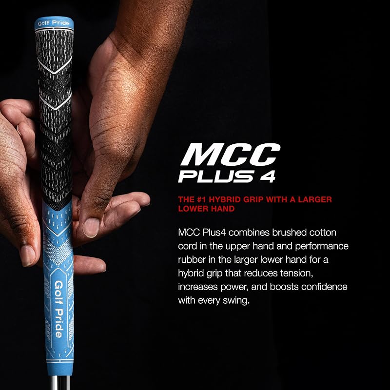 Golf Pride MCC Plus4 Golf Grip Jumbo 1-Pack Blue - Midsize & Jumbo Variation