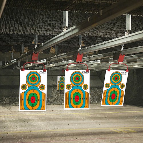 Meruzy 12x18 Inch High-Visibility Shooting Targets - 15 Pack Paper Silhouette for Precision Training, Handguns, BB Guns, and Airsoft (Indoor & Outdoor Use)