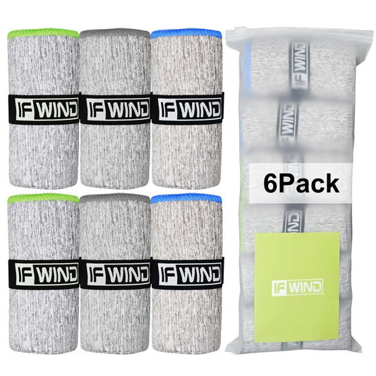IFWIND 6 Pack Microfiber Gym Towels for Working Out，Fast Drying Workout Accessories Sweat for Gym Gear for Men & Women,Sports Exercise Fitness Gear Tennis Towels for Body Hot Yoga