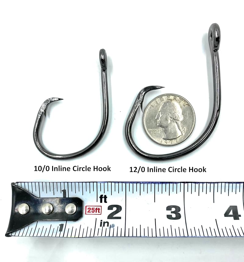 Castable Surf Shark Rig with Circle Hook, 8' Overall Length, 270lb Bite Leader - 10/0 Variation