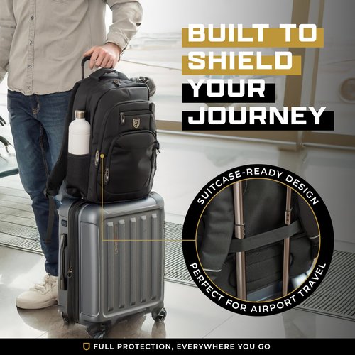 Gardava Faraday Backpack for Laptops and Phones, Electromagnetic Shielding Faraday Bag, Military Grade EMP Proof Protection for Security & Data Privacy