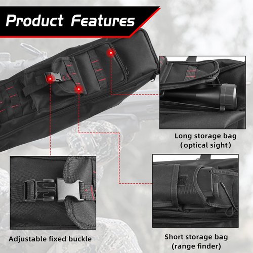 Moyujian Crossbow Box A High-Quality And Soft Crossbow Box With Padding A Dedicated Pocket For Sights And Multiple Accessory Pockets And A Detachable Shoulder Strap