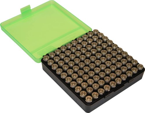 MTM 380/9MM Cal 100 Round Flip-Top Ammo Box P-100-9M