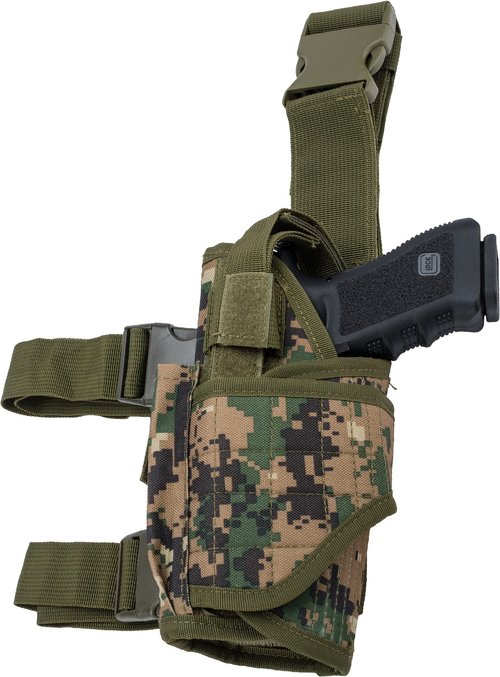 Evike Airsoft - Matrix Tornado Universal Tactical Thigh/Drop Leg Holster (Color: Digital Woodland/Left)