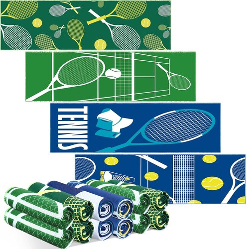 HunnmingRe 12 Count Tennis Cooling Towel Gifts 40"x12" Breathable Chilly Softball Soccer Ice Towel Tennis Golf Microfiber Fast Drying Accessories for Coach Gift Women Men
