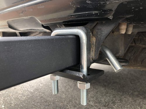 MaxxHaul 50027 Hitch Mount Bike Rack Platform - Style 2-Bike Rack for Cars Trucks SUVs Minivans with Hitch Tightener, Great For E-bikes With Standard Width Tires