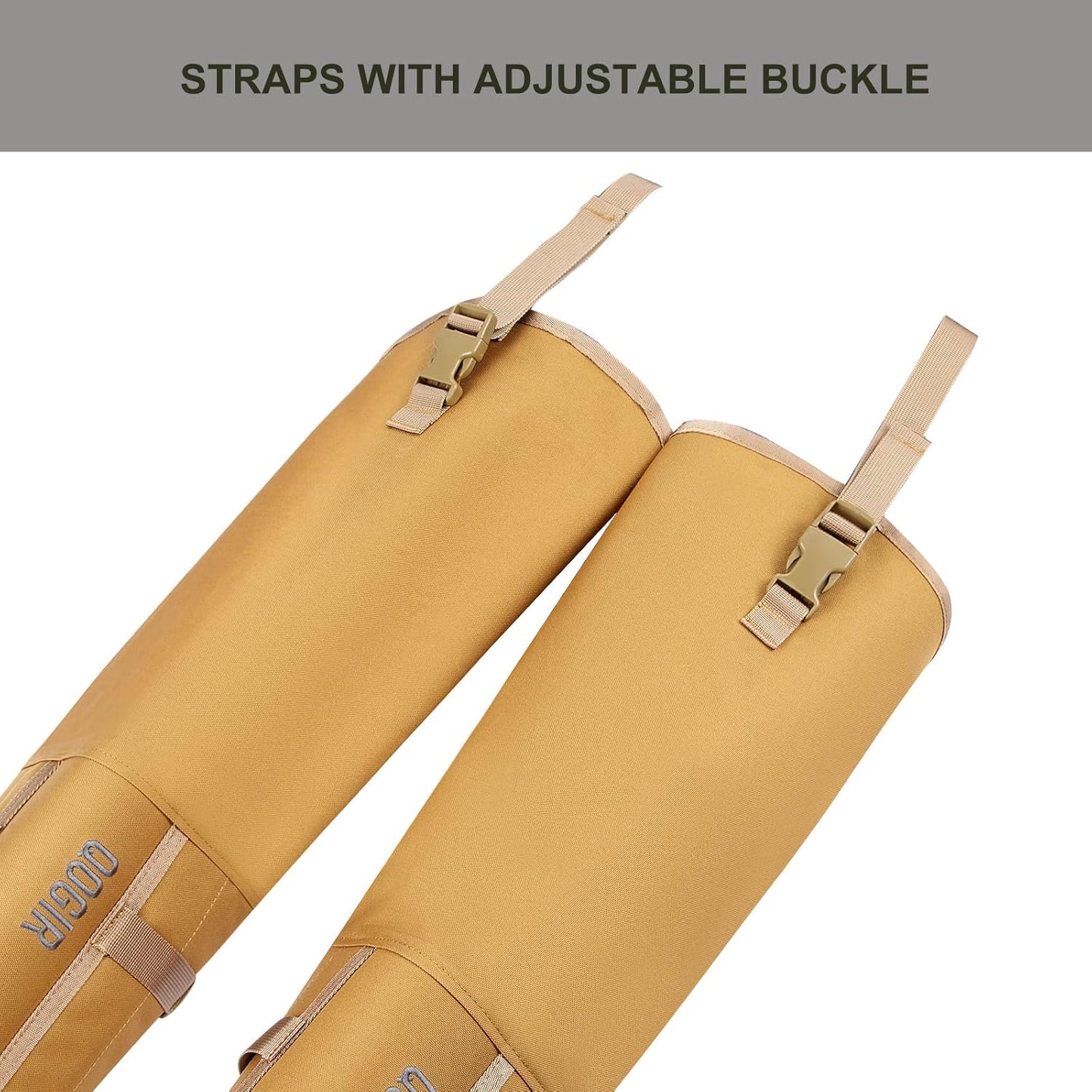 IceBlade Snake Chaps, Full Leg Protection from Snake Bites, Waterproof Hunting Gear, Adjustable Size Snake Guard Gaiters for Legs, Briar Thorns, and Brush, Durable Snake Bite Defense