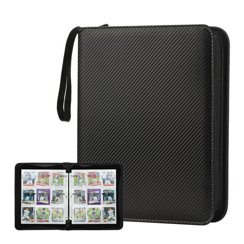 Trading Card Binder with Sleeves 9 Pocket Premium 720 Double Sided Pocket PU Card Collection Binder, Collectible Albums Card Folder for MTG, TCG, Sports Cards