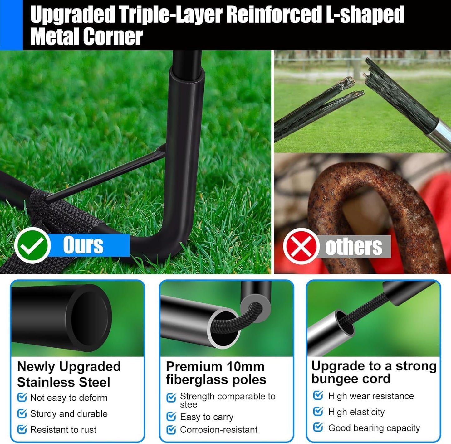 Kids Soccer Goals for Backyard Set - 2 Set of 4X3 ft Soccer Nets for Kids Age 3-14,Portable Pop Up Soccer Training Equipment Kit with Soccer Ball,Cones for Toddler Youth Outdoor