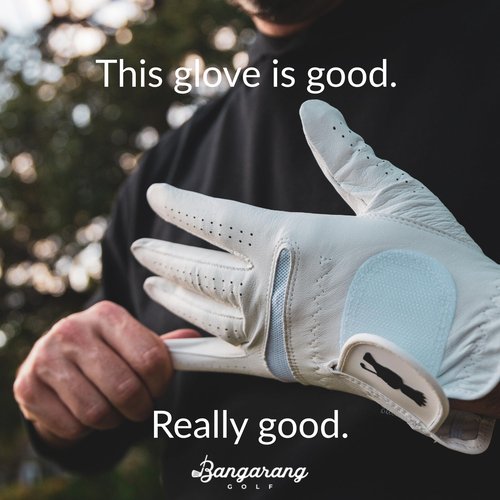 Bangarang Golf PremiumPro Glove - (LH - Med-Large) Premium Cabretta Leather, Anatomical Design, Flexible and Breathable, Durable and Long-Lasting - Professional Feel