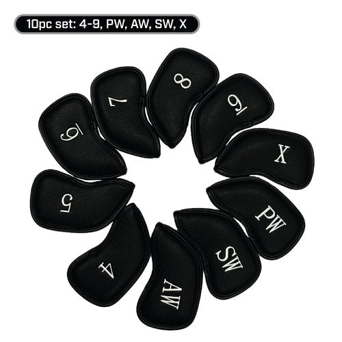 Callaway Golf Magnetic Iron Headcovers Black - Set of 10 Iron Headcovers to Protect Your Golf Clubs