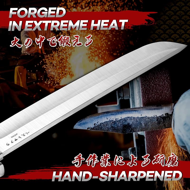 Fixed Blade Knife with Walnut Sheath - Japanese Tanto D2 Steel, Engraved