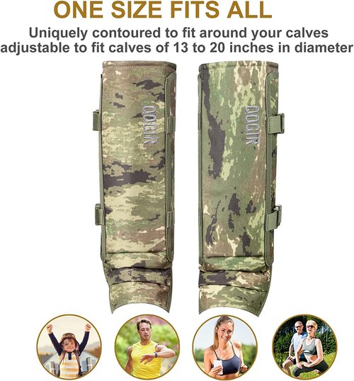 UiiHunt Snake Gaiters & Guards: Waterproof, Adjustable Snake Bite Protection for Men/Women - Urban Camo