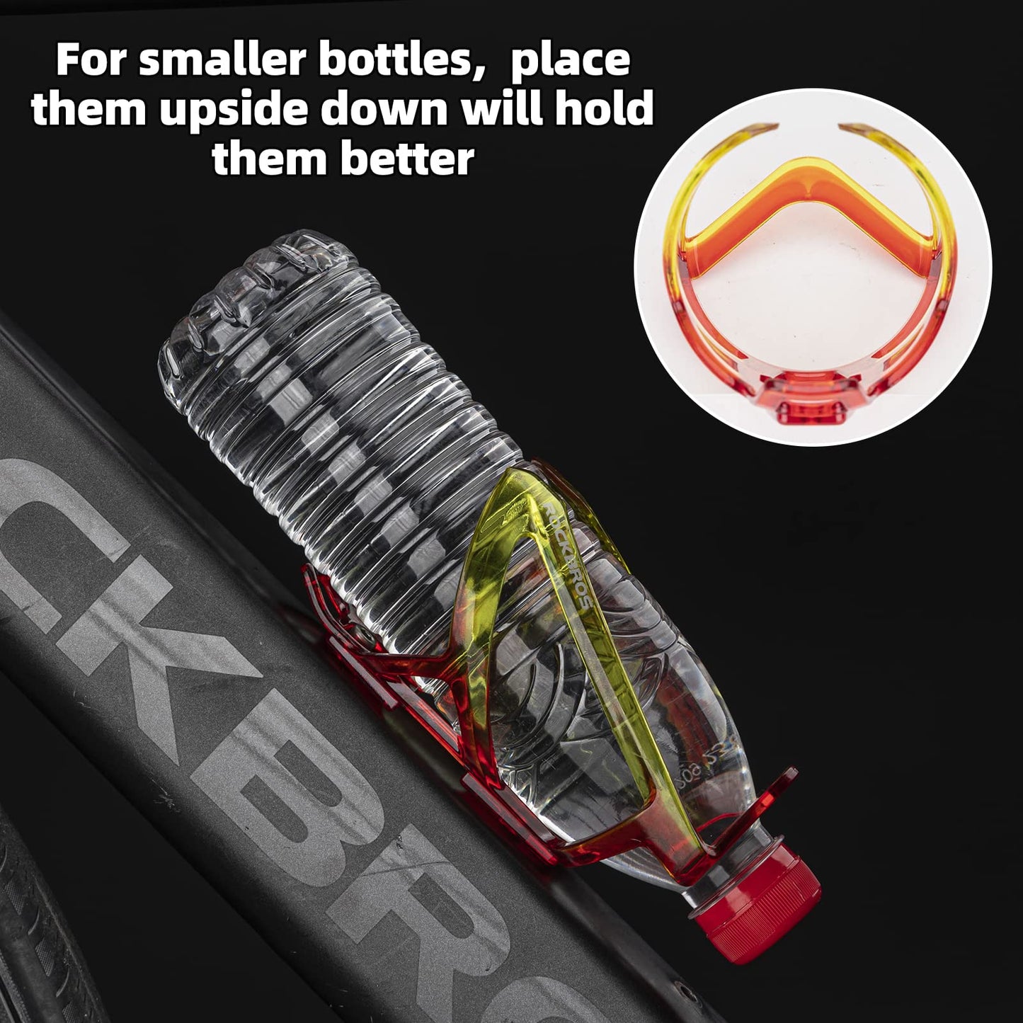 ROCKBROS Bike Water Bottle Holder Ultra-Light Bicycle Bottle Cages with Screws Tool, Universal Bike Cup Holder Rack for Road MTB Bikes…