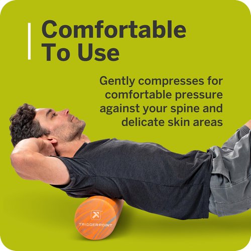 Foundation Roller - Premium EVA Foam Muscle Recovery and Flexibility Roller, Soft Compression for Injury Prevention, Travel-Friendly, Ideal for Athletes, Black/Grey, 18"