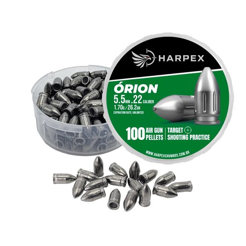Harpex Orion Airgun Pellets .22 Caliber 26.2gr(1.70g) Pointed - 100ct