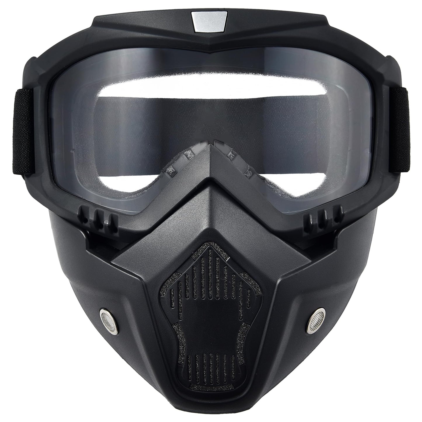 Paintball Mask Anti Fog,Airsoft Mask Full Face,Tactical Mask, Motorcycle Helmet Goggles with Removable Face Mask for Men Women (Clear)