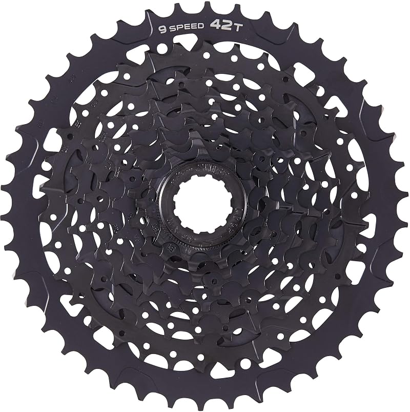 9-Speed 11-42t MicroSHIFT ADVENT Cassette - Black ED Coated Alloy Large Cog