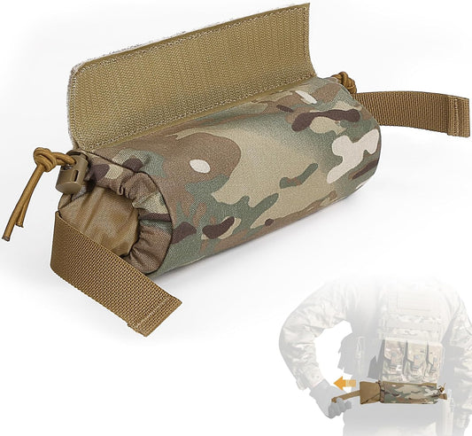 IFAK Micro Trauma Medical Roll-Up Dangler Pouch, First Aid Kit for IFAK Trauma Kit, Plate Carrier Accessory Drop Pouch for Belt, Tactical Vest and Chest Bag