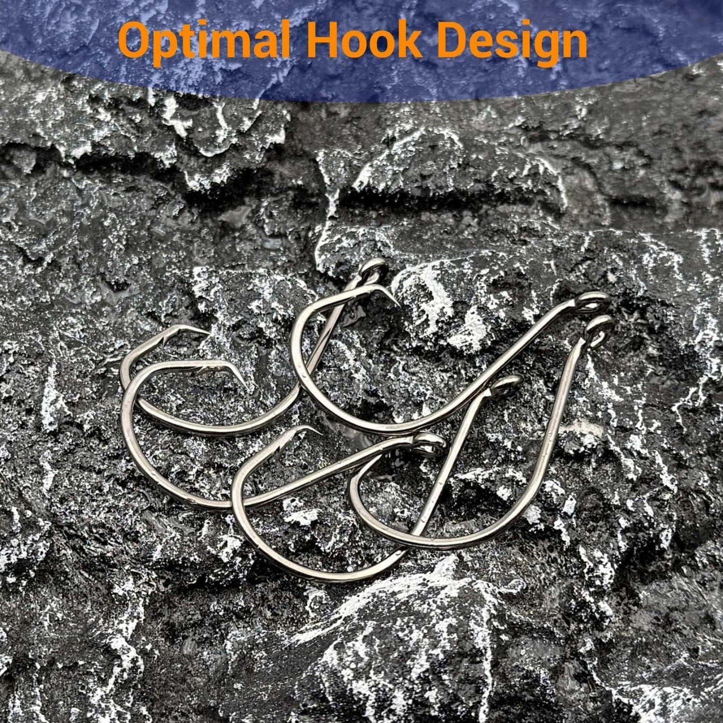 170Pcs Circle Hooks Set, Sturdy Offset Catfish Circle Fishing Hooks Barbed Octopus Fish Hook Saltwater&Freshwater 9 Sizes Assorted 1# 1/0 2/0 3/0 to 8/0