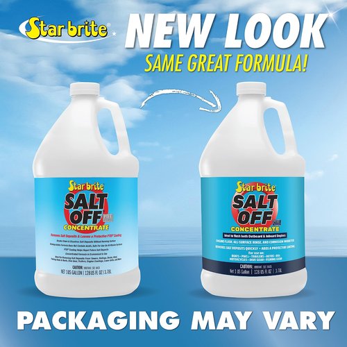 STAR BRITE Salt Off Spray - Ready-To-Use Salt Remover Wash for Boats, Vehicles, Trailers and Fishing Gear - 128 Ounce Gallon
