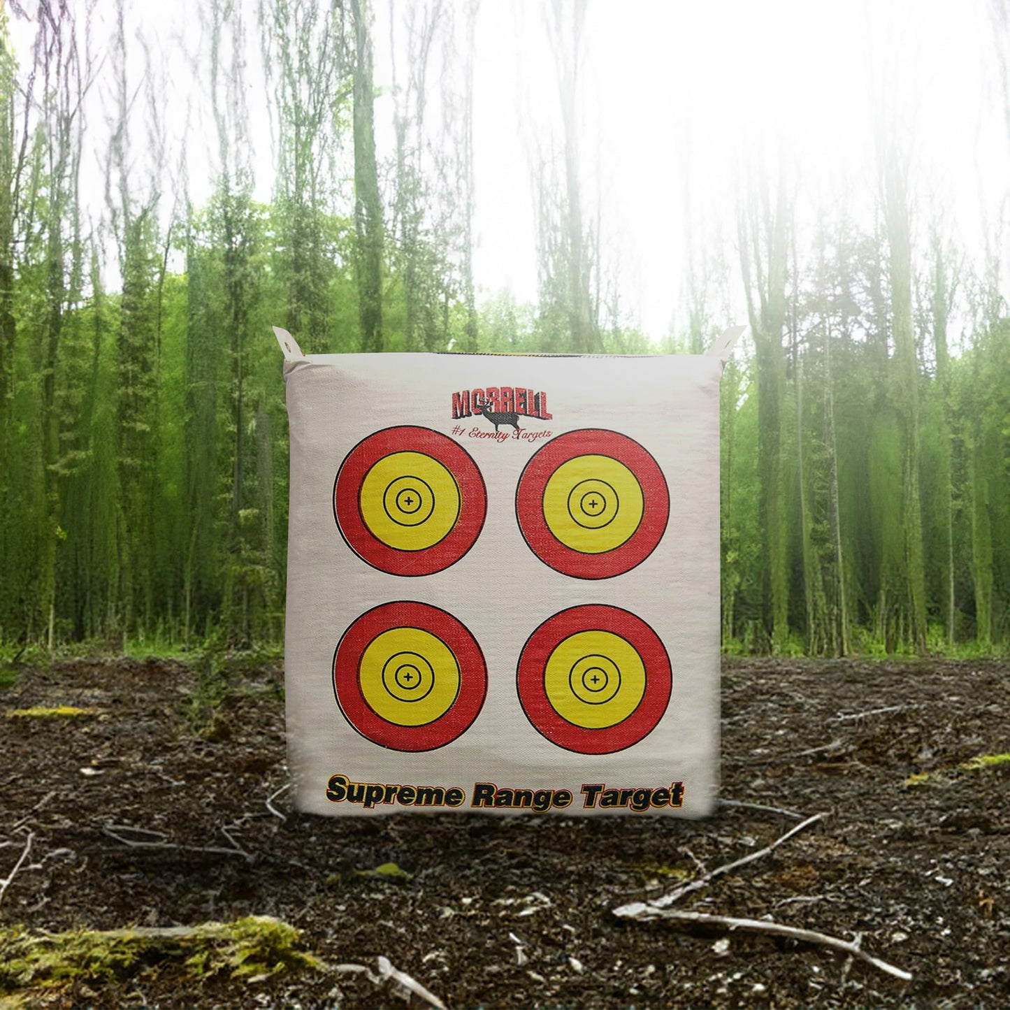 Morrell Weatherproof Supreme Range Adult Field Point Archery Bag Target with NASP Scoring Rings, Nucleus Center, and (2) Replacement Covers