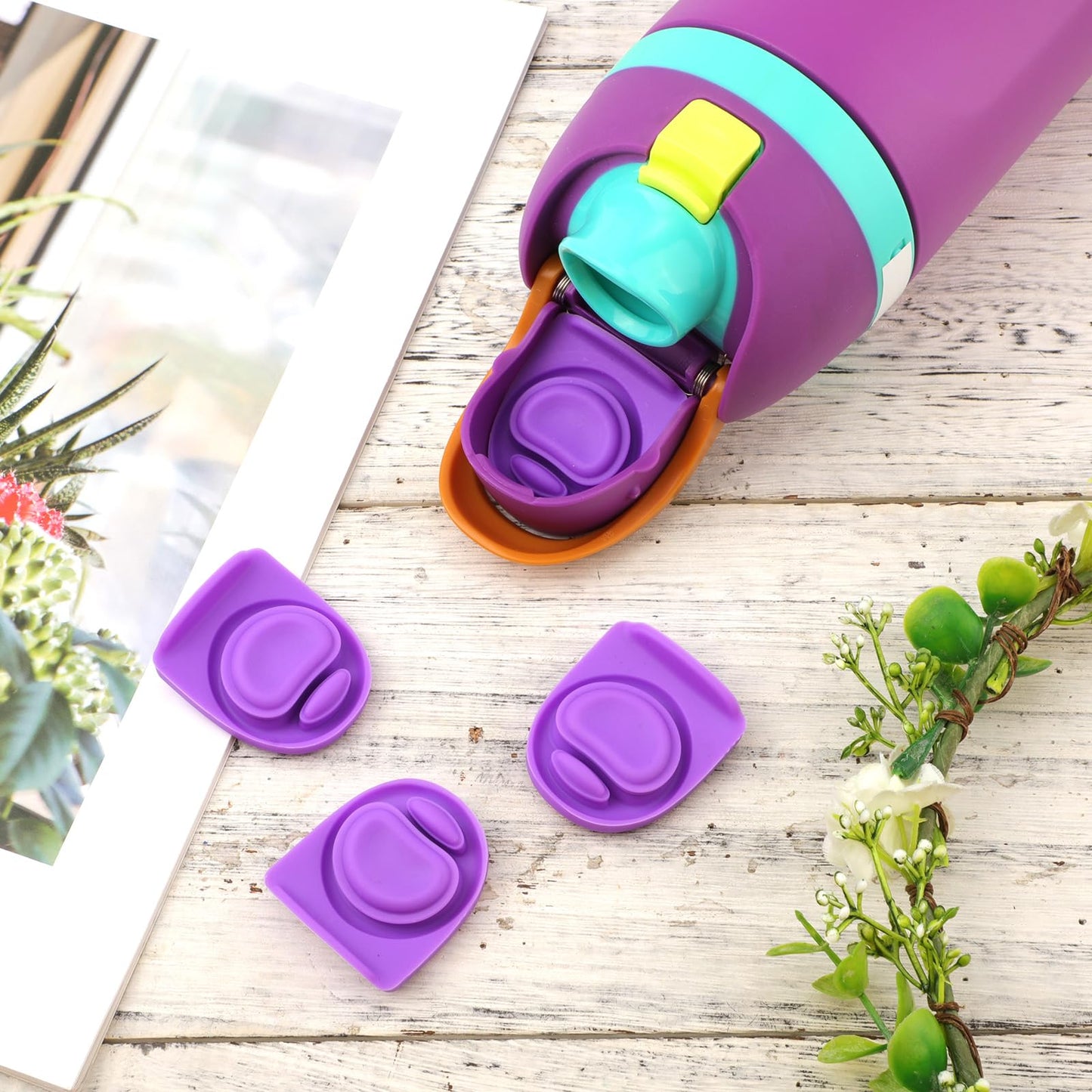 4pcs Replacement Stopper Compatible with Owala FreeSip 24oz 32oz