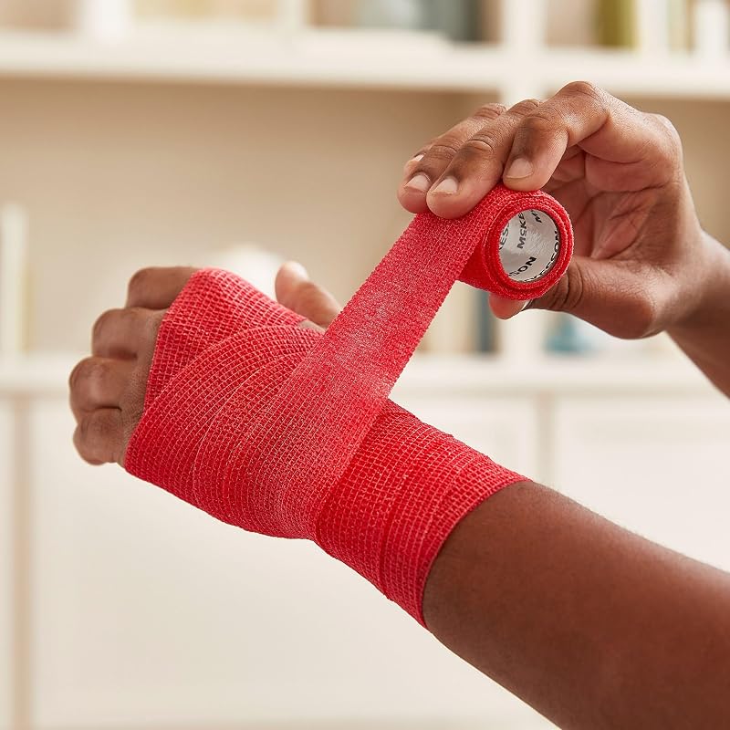 Elastic Self-Adherent Bandage, 2 in x 5 yd, Blue – Cohesive Medical Wrap