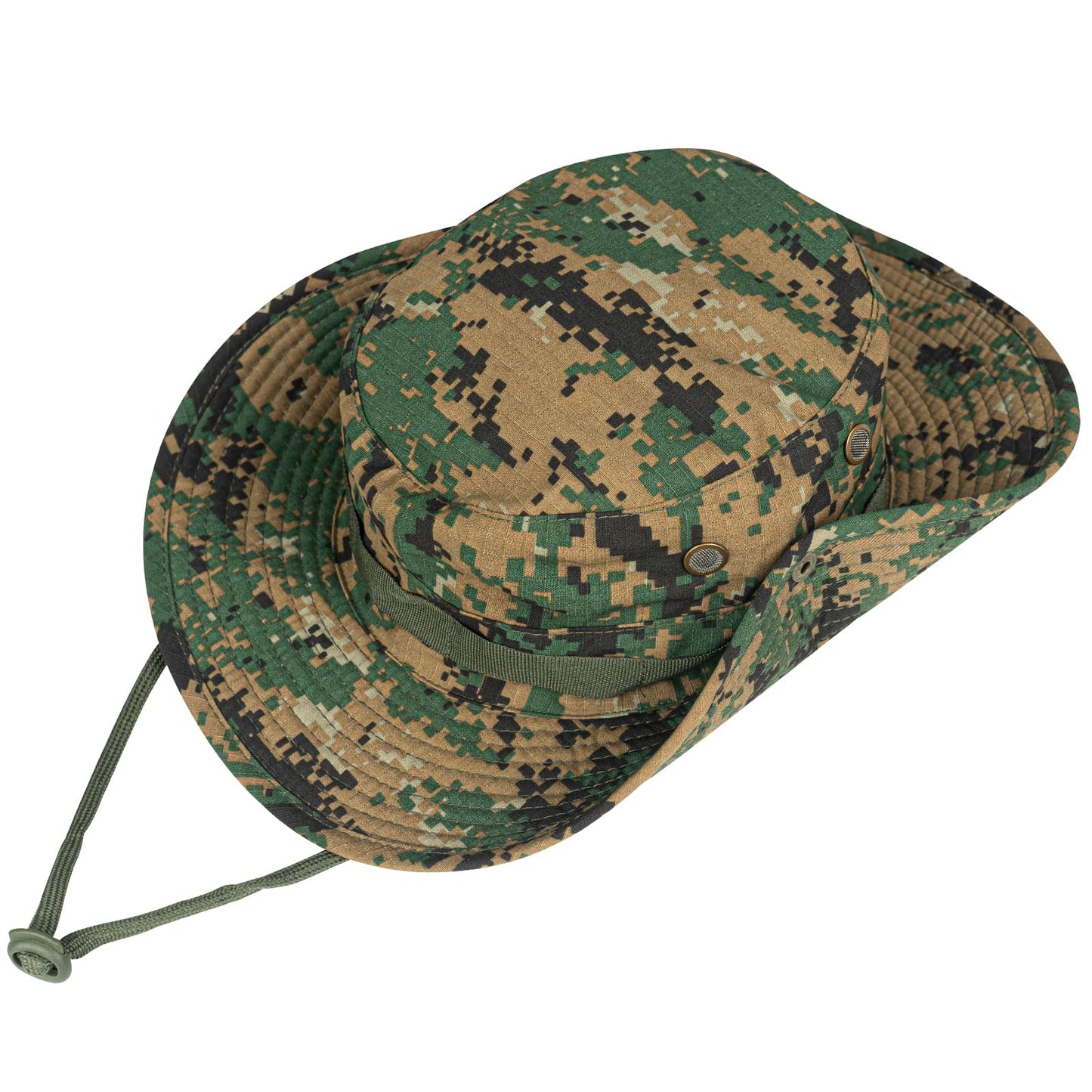Sun Hats for Men Women Bucket Hat UPF 50+ Boonie Hat Foldable UV Protection Hiking Beach Fishing Summer Safari(1pack-Jungle Digitally)