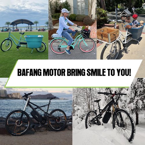 Bafang 1000W Mid Drive Kit,Bafang BBSHD BBS03 Ebike Conversion Kit with Display,48V 8Fun Electric Bike Conversion Kit for Moutain Road Bike(500C,No Battery)