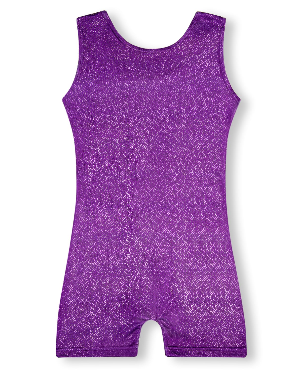 YDMZX Gymnastics Leotards for Girls 2T 3T Toddler Kids Tumbling Outfit Clothes Unitards Biketards with Shorts Purple
