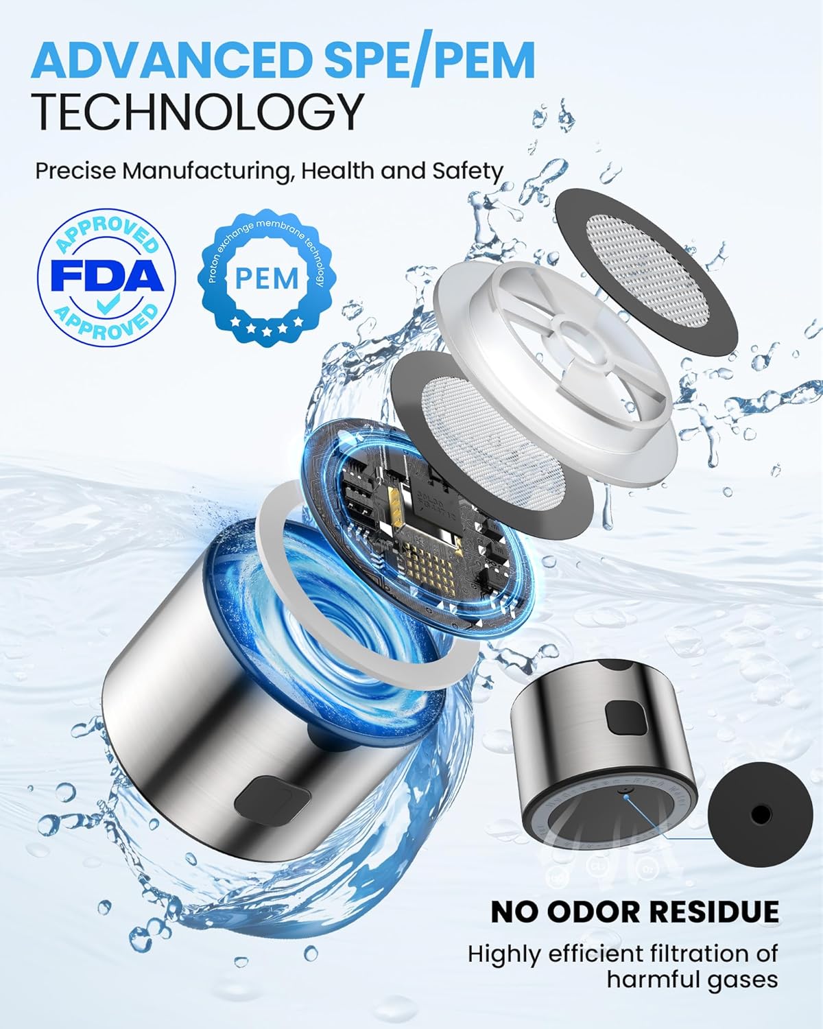 Hydrogen Water Bottle-2025 New Upgraded Hydrogen Water Generator with SPE/PEM Tech,16 OZ Portable Hydrogenated Rich Water Cup Hydro Machine,Health Gift for Home & Family