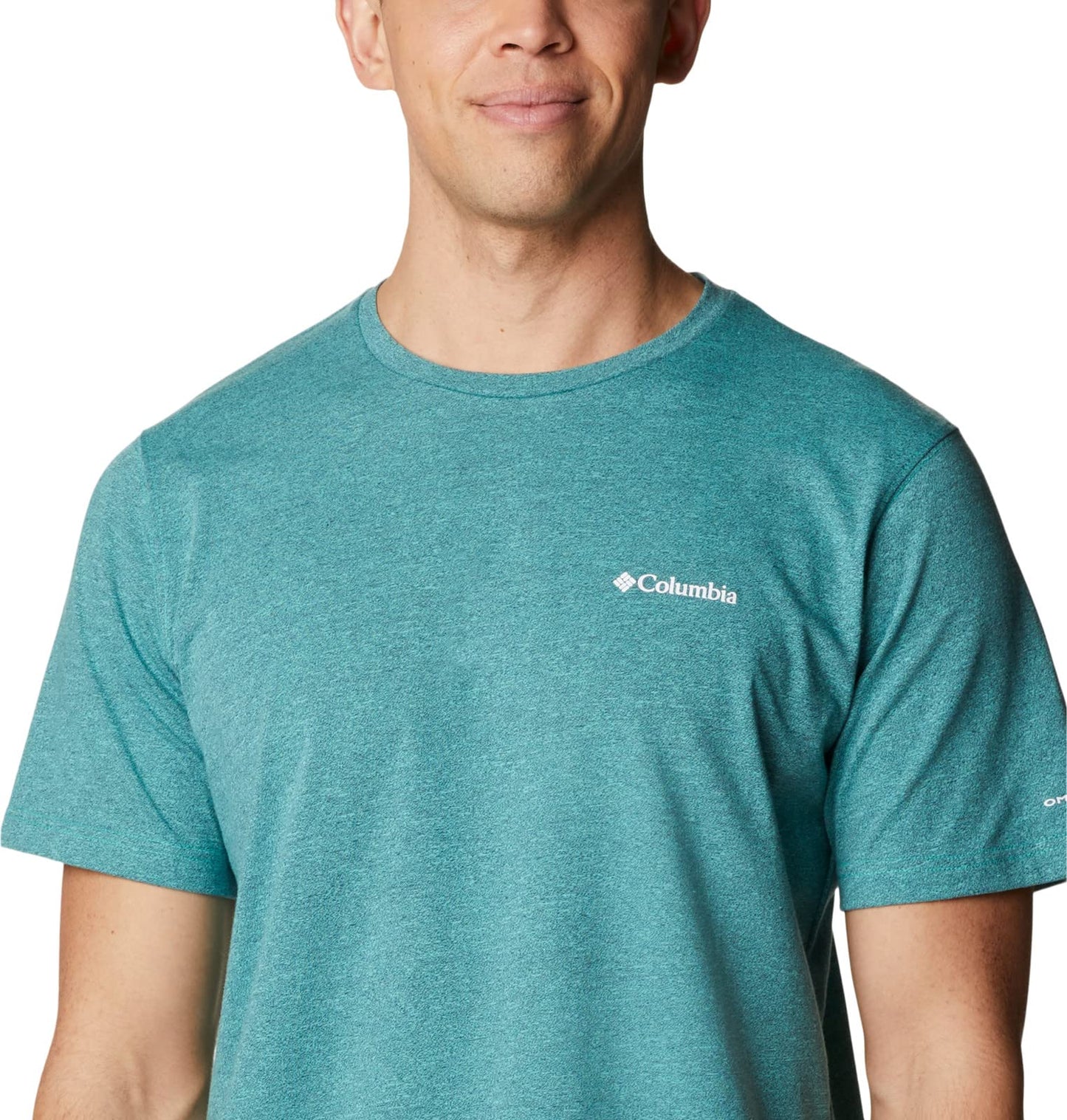 Columbia Men's Thistletown Hills Short Sleeve, Electric Turquoise/Collegiate Navy, X-Small