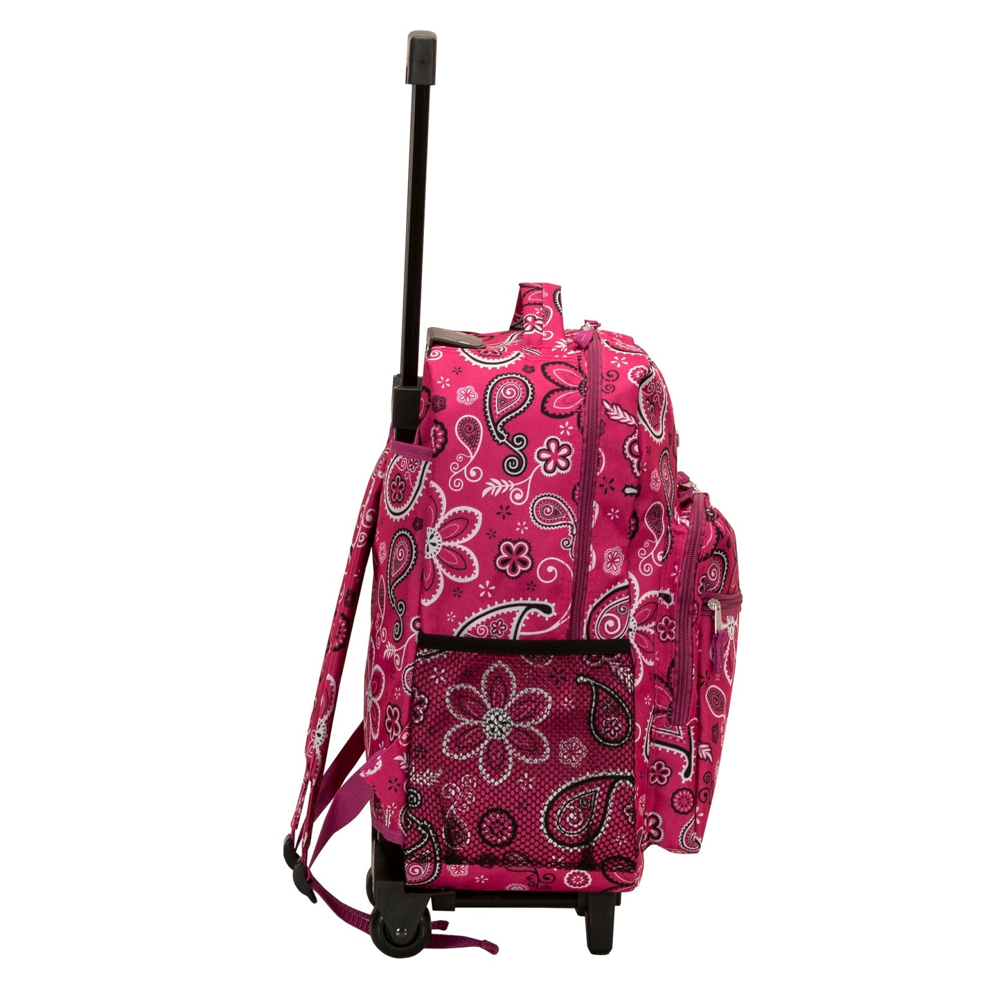 Rockland Double Handle 17" Rolling Backpack, Bandana