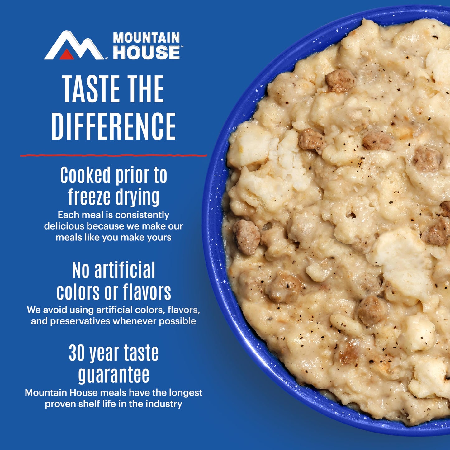 Mountain House Freeze-Dried Breakfast Entree | Backpacking Meals for Camping and Hiking, 4 Servings, 30-Year Shelf-Life, 2-Pack