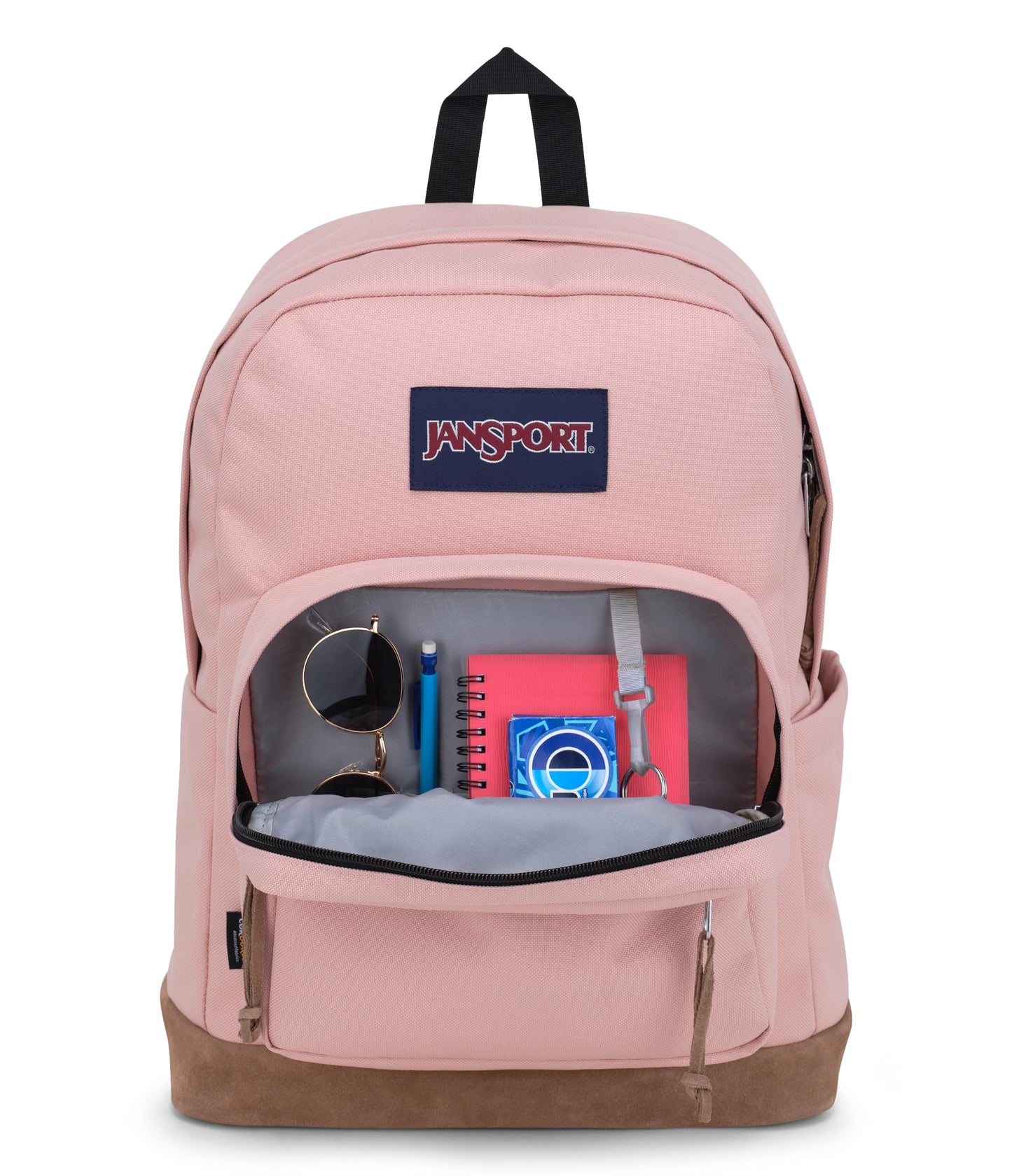 JanSport Right Pack Backpack - Durable Daypack with Padded 15" Laptop Sleeve, Spacious Main Compartment & Integrated Water Bottle Pocket - Misty Rose