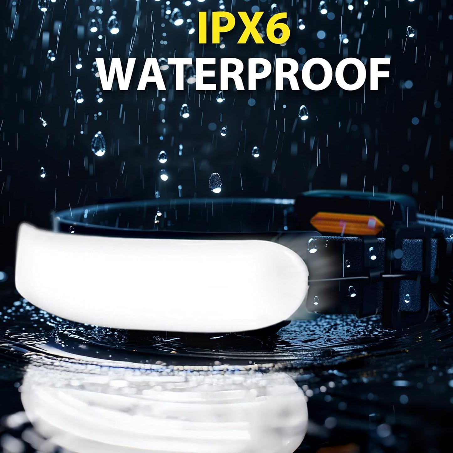 1500 Lumens Rechargeable LED Headlamp for Adults, 230° Wide Beam, Adjustable Light Bar, 5000mAh Battery, IPX6 Waterproof + Multitool – Camping, Hiking, Running, Hunting & Construction