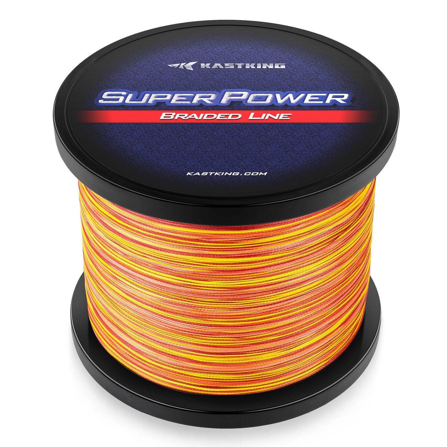 KastKing Superpower Braided Fishing Line, Orange Camo, 30LB, 150 Yds