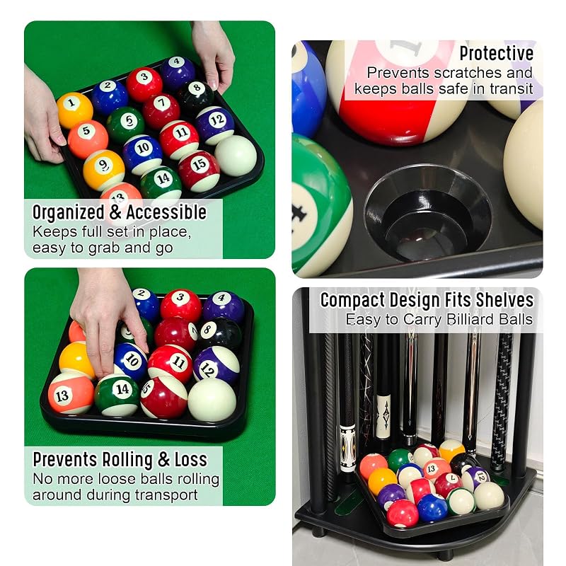 MoyanSuper Black 16-Ball Billiard Ball Storage Tray