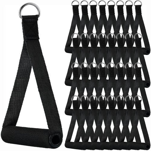 Sumind 16 Pcs Gym Exercise Handles Set Soft Replacement Handle Attachments Fitness Strap Cable Machine Attachment Grips Resistance Bands for Resistance Bands Home Workout Accessories Yoga Gift
