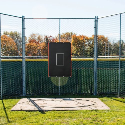 Lewtemi 4 x 6 ft Vinyl Backstop Heavy Duty Batting Cage Backstop Baseball Batting Cage Backdrop and Net Saver for Baseball Softball Hitting Pitching