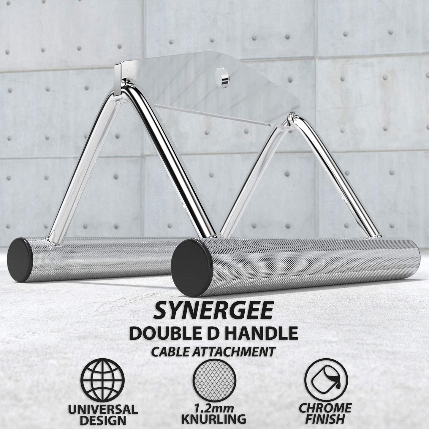 Synergee Single D Handle – Cable Attachment for Home Gym